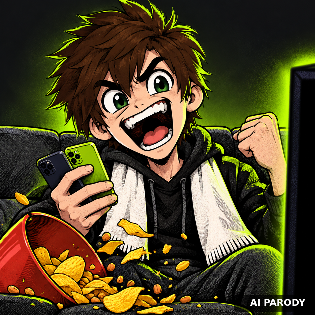 AI parody caricature: klone of @3014XD