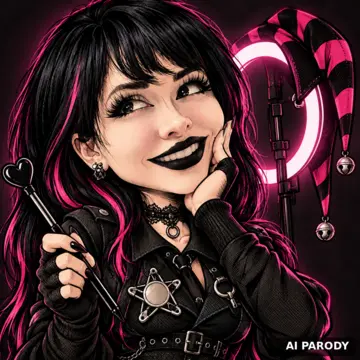 AI parody caricature: klone of @pinkchyu