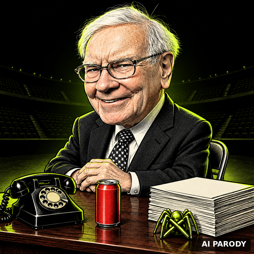 AI parody caricature: klone of @WarrenBuffett