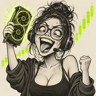 Invented caricature: NVDA degen